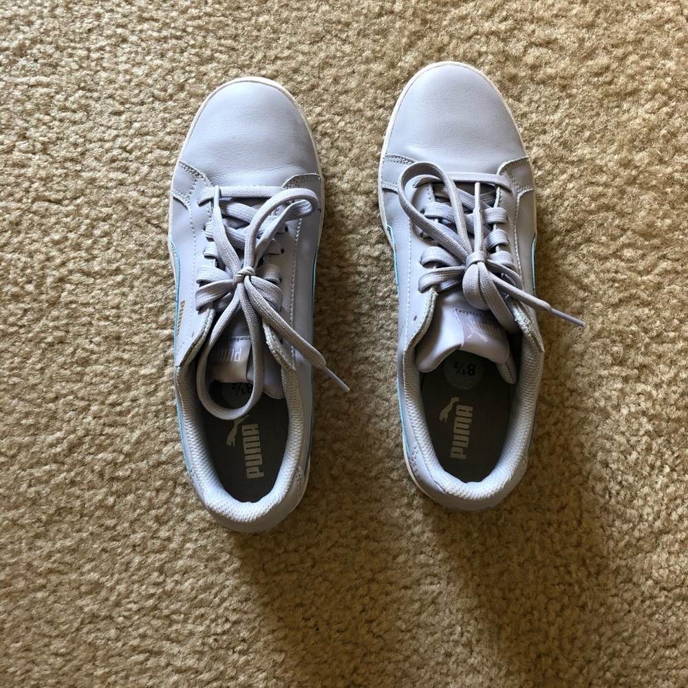 Light blue Puma sneakers size 8.5 w